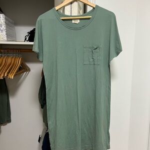 Upwest t shirt dress, size M, green